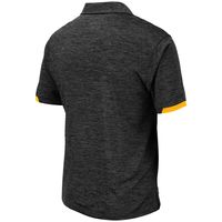 Men's Colosseum Black Iowa Hawkeyes Nelson Polo