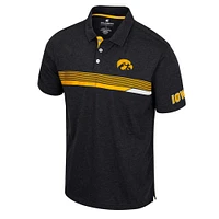 Men's Colosseum  Black Iowa Hawkeyes No Problemo Polo