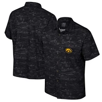 Chemise boutonnée Colosseum noire Iowa Hawkeyes Ozark pour hommes