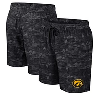 Men's Colosseum Black Iowa Hawkeyes Ozark Swim Shorts