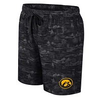 Men's Colosseum Black Iowa Hawkeyes Ozark Swim Shorts