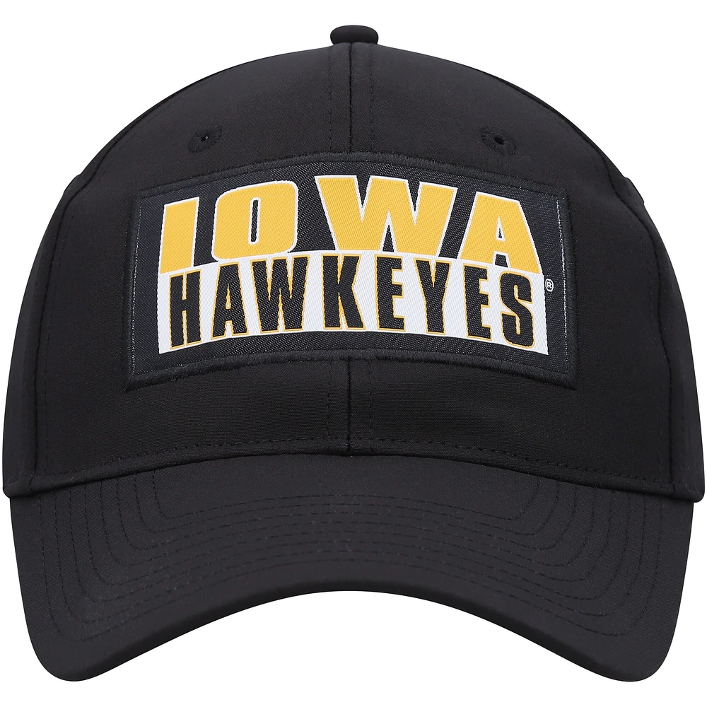 Casquette Iowa Hawkeyes Positraction Snapback Colosseum noire pour homme