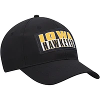 Casquette Iowa Hawkeyes Positraction Snapback Colosseum noire pour homme