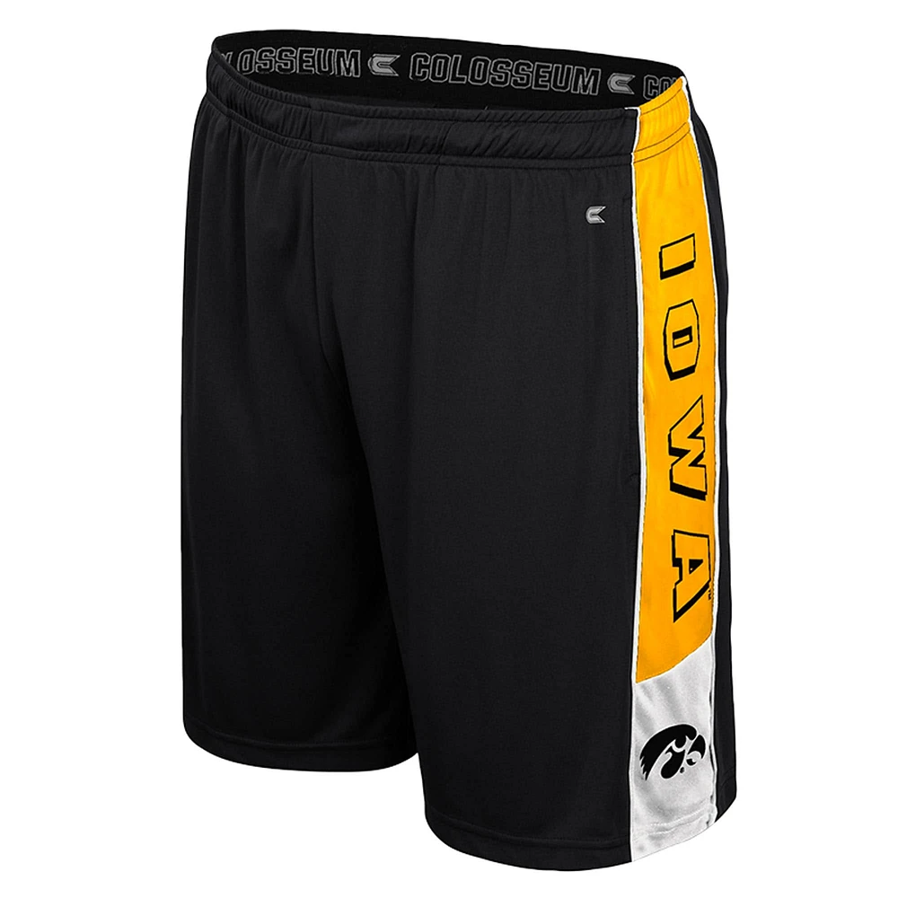 Men's Colosseum Black Iowa Hawkeyes Quantum Shorts