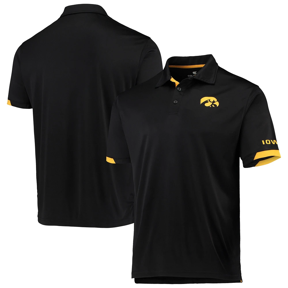 Polo léger Colosseum Iowa Hawkeyes Santry pour homme noir