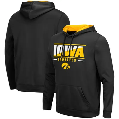 Iowa Hawkeyes Colosseum Slash Stack 2.0 Pullover Hoodie