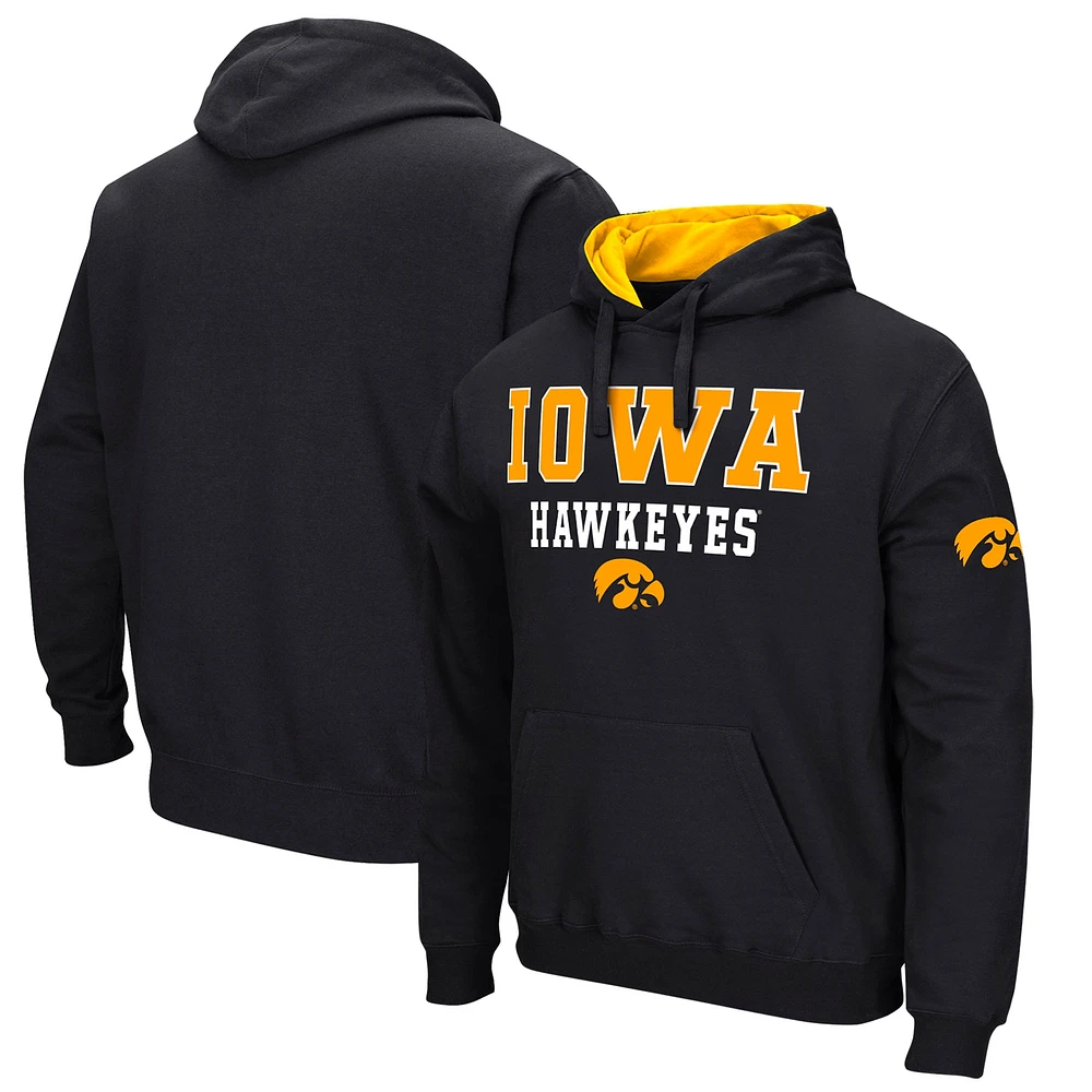 Sweat à capuche Colosseum Iowa Hawkeyes Sunrise noir pour homme