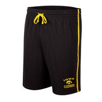 Men's Colosseum Black Iowa Hawkeyes Thunder Slub Shorts