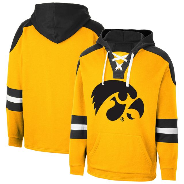 Sweat à capuche lacets Colosseum Gold Iowa Hawkeyes 4.0 pour homme