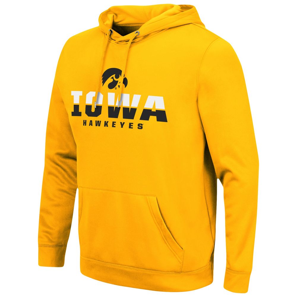 Men's Colosseum Gold Iowa Hawkeyes Lantern Pullover Hoodie