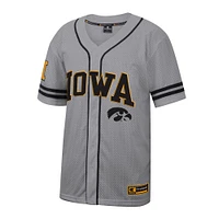 Maillot de baseball Free Spirited pour homme Iowa Hawkeyes gris Colosseum