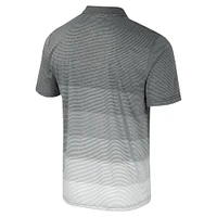 Polo en maille rayée gris Colosseum Iowa Hawkeyes pour hommes