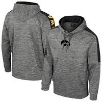 Sweat à capuche pour homme Colosseum Heather Grey Iowa Hawkeyes Dozer