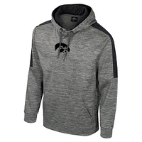 Sweat à capuche pour homme Colosseum Heather Grey Iowa Hawkeyes Dozer