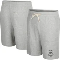 Men's Colosseum Heather Gray Iowa Hawkeyes Love To Hear This Terry Shorts