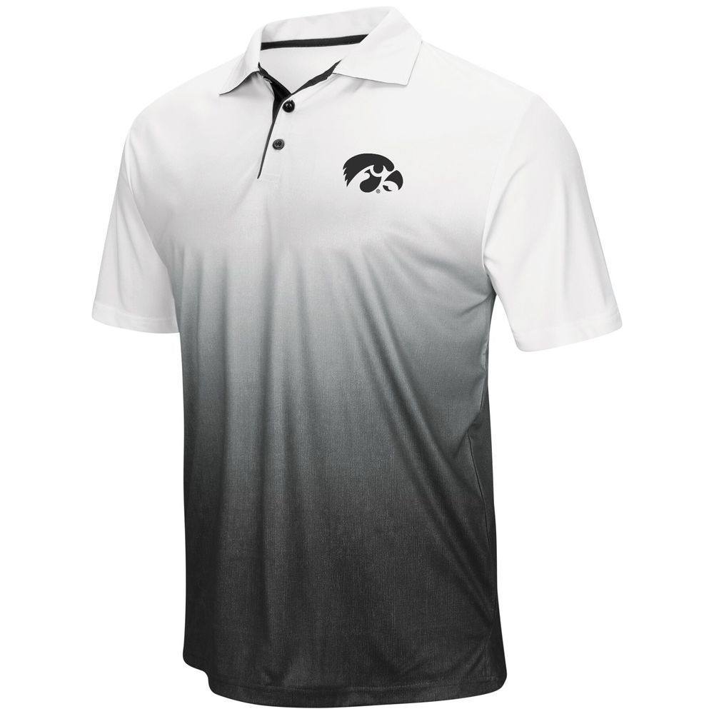 Men's Colosseum Heathered Gray Iowa Hawkeyes Magic Team Logo Polo