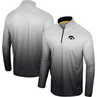 Coupe-vent à quart de zip Colosseum Iowa Hawkeyes Laws of Physics pour homme, blanc/noir