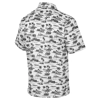 Men's Colosseum White Iowa Hawkeyes Spontaneous is Romantic Camp Button-Up Shirt