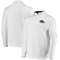 Veste colosseum blanche Iowa Hawkeyes Tortugas Logo Quarter-Zip pour homme