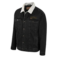 Colosseum x Wrangler Charcoal Iowa Hawkeyes Western Veste en jean boutonnée pour homme