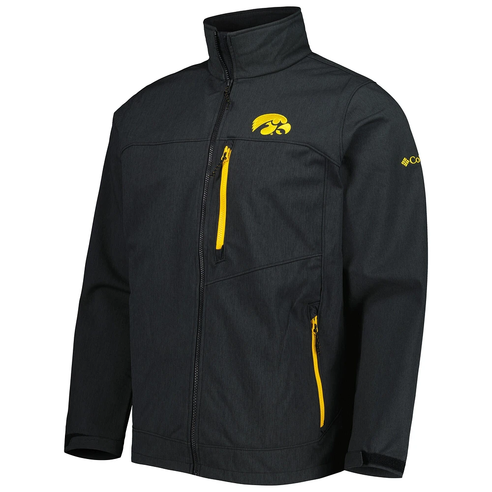 Men's Columbia Black Iowa Hawkeyes Ascender II Full-Zip Jacket