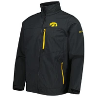 Men's Columbia Black Iowa Hawkeyes Ascender II Full-Zip Jacket
