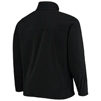 Men's Columbia Black Iowa Hawkeyes Big & Tall Flanker III Fleece Full-Zip Jacket