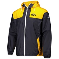 Veste coupe-vent entièrement zippée Columbia Iowa State Cyclones Flash Challenger II Omni-Shade pour homme