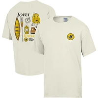 Crème lavante confortable pour hommes Iowa Hawkeyes Camping Trip T-shirt