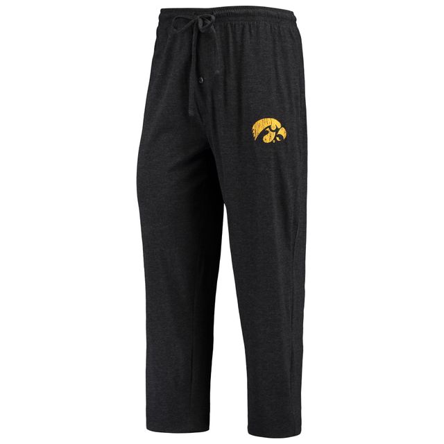 Concepts Sport T-shirt et pantalon à manches longues Iowa Hawkeyes Meter Noir/anthracite chiné pour homme