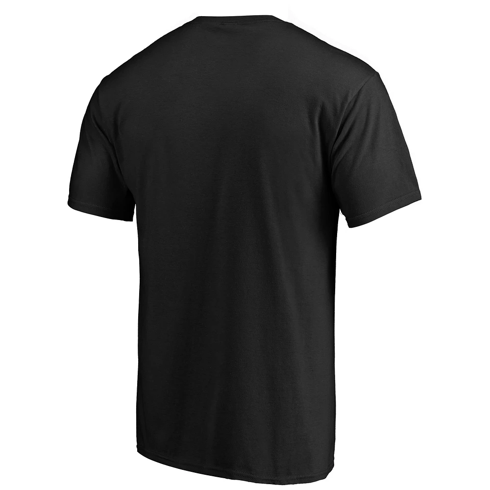 T-shirt noir Fanatics pour hommes Iowa Hawkeyes 2019 Holiday Bowl Bound Spike