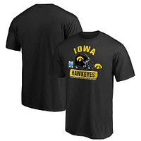 T-shirt noir Fanatics pour hommes Iowa Hawkeyes 2019 Holiday Bowl Bound Spike