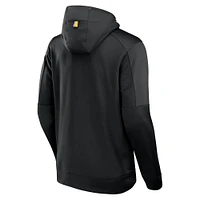 Men's Fanatics Black Iowa Hawkeyes Defender Full-Zip Hoodie