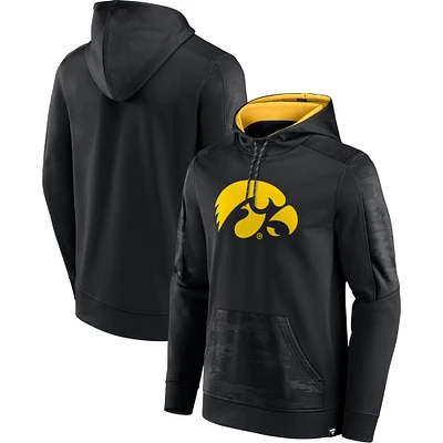 Men's Fanatics Black Iowa Hawkeyes On The Ball Pullover Hoodie