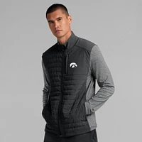 Veste zippée complète avec logo principal ton sur Fanatics Black Iowa Hawkeyes pour homme