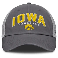Men's Fanatics Charcoal Iowa Hawkeyes Ionic Trucker Adjustable Hat