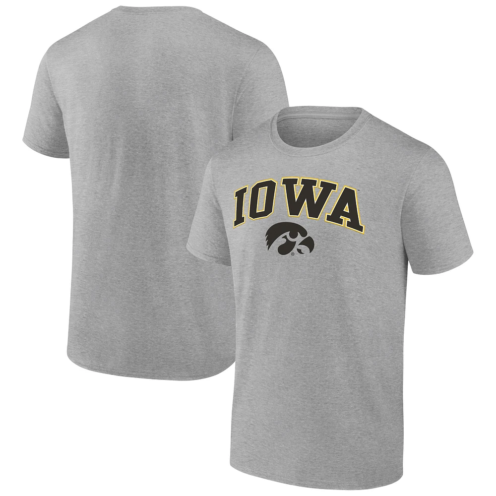 Men's Fanatics Steel Iowa Hawkeyes Campus T-Shirt