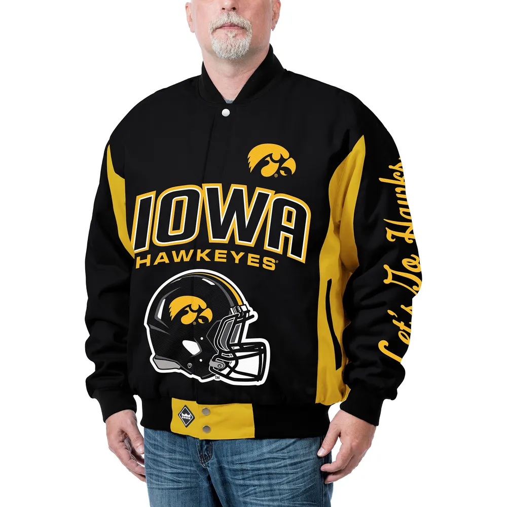 Lids Iowa Hawkeyes Franchise Club Top Dog Cotton Twill Full-Snap Jacket -  Black | Dulles Town Center