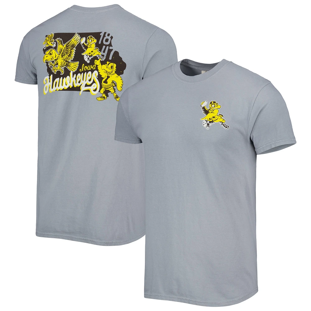 T-shirt Graphite Iowa Hawkeyes Vault State Comfort pour homme