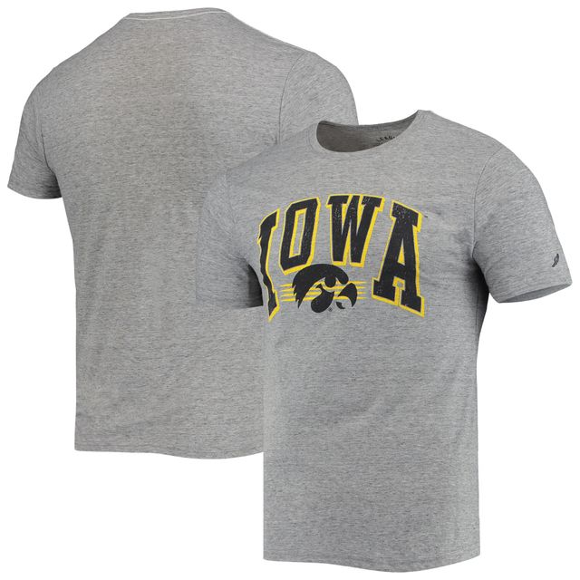 T-shirt en jersey recyclé Iowa Hawkeyes Upperclassman Reclaim gris chiné pour hommes