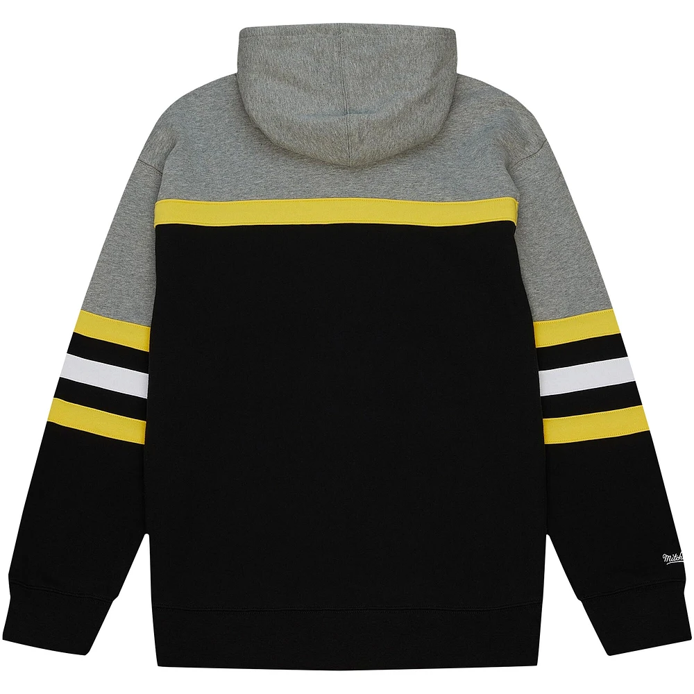 Sweat à capuche noir Mitchell & Ness Iowa Hawkeyes Head Coach pour hommes