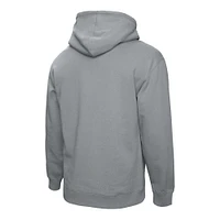 Men's Mitchell & Ness  Heather Gray Iowa Hawkeyes Classic Arch Pullover Hoodie