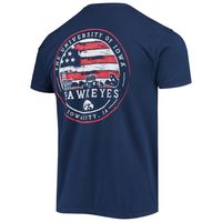 Men's Navy Iowa Hawkeyes Campus Americana T-Shirt