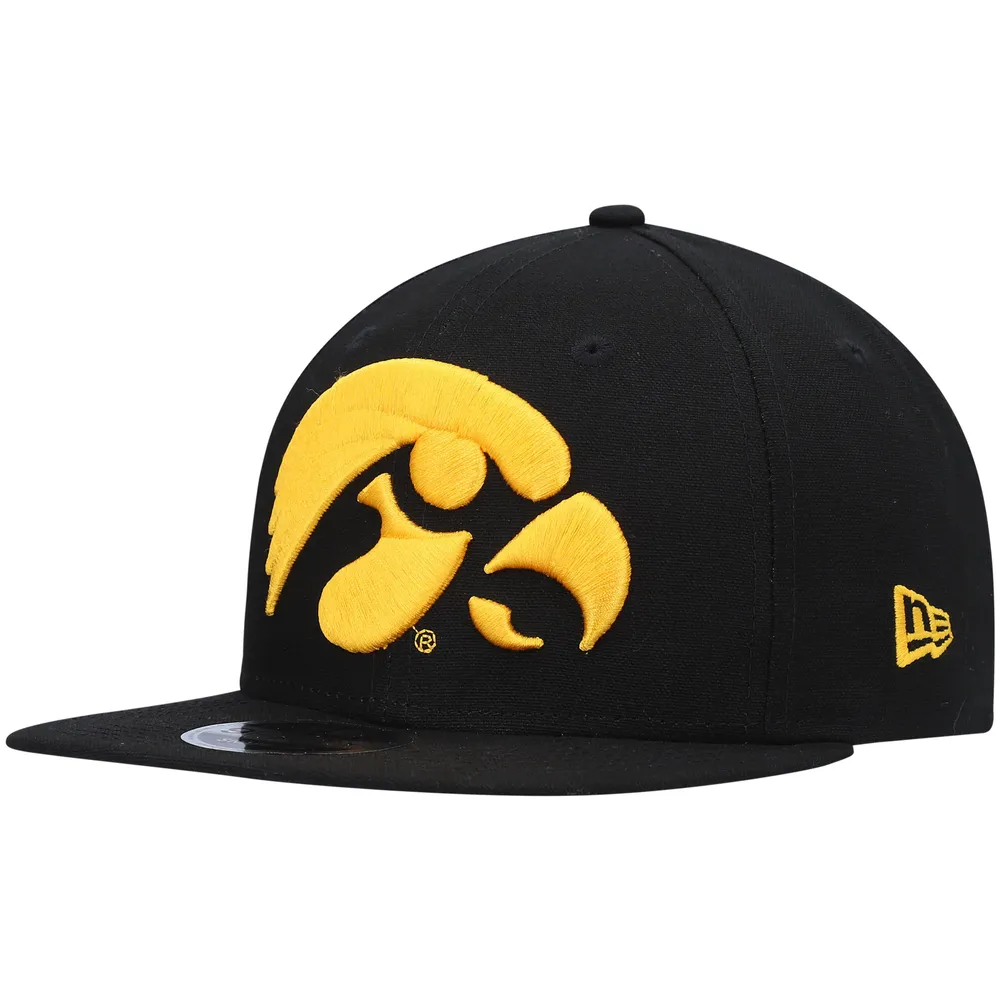 Men's New Era White Iowa Hawkeyes Foam 9FIFTY Trucker Snapback Hat