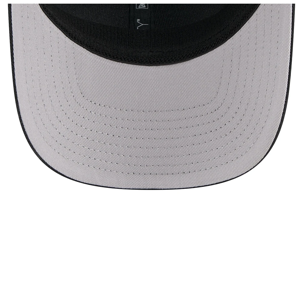 Men's New Era Black Iowa Hawkeyes Primary 9SEVENTY Trucker Stretch-Snap Hat