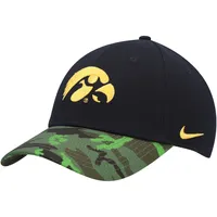 Casquette réglable Nike Iowa Hawkeyes Veterans Day 2Tone Legacy91 pour homme Noir/camouflage