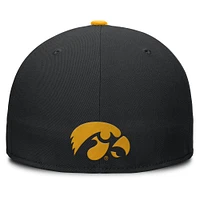 Men's Nike Black/Gold Iowa Hawkeyes Two-Tone Primetime Performance Fitted Hat