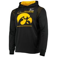 Men's Nike Black Iowa Hawkeyes 2021 Team Sideline Performance Pullover Hoodie