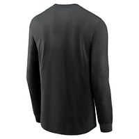 Men's Nike Black Iowa Hawkeyes 2025 Sideline Performance Long Sleeve T-Shirt