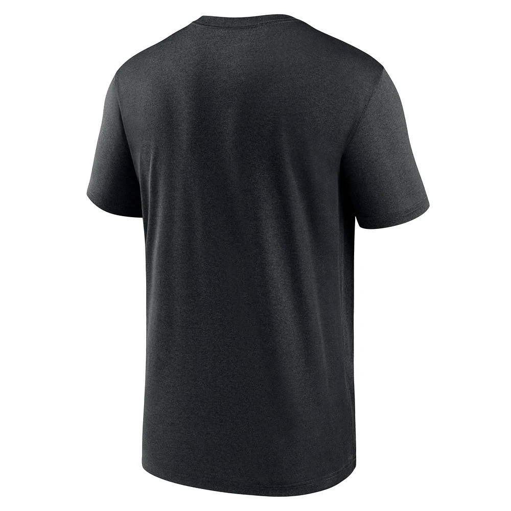 Men's Nike Black Iowa Hawkeyes 2025 Sideline Small Logo Legend Performance T-Shirt